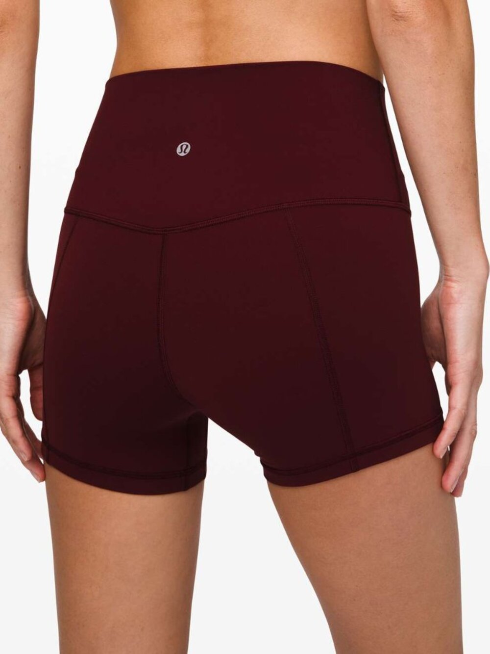 Lululemon Align 4" High Rise Shorts in Garnet